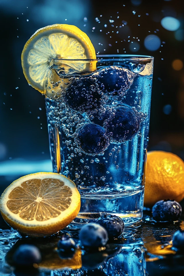 Lemon Blueberry Water Infusion: Sweet and Tangy