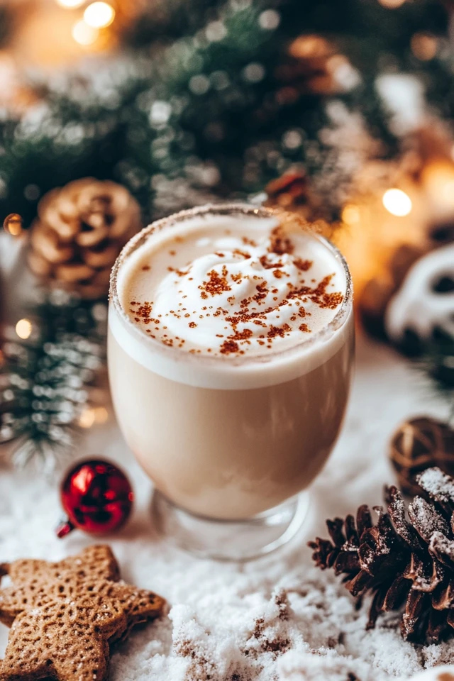 Gingerbread Eggnog Latte: A Festive Winter Treat