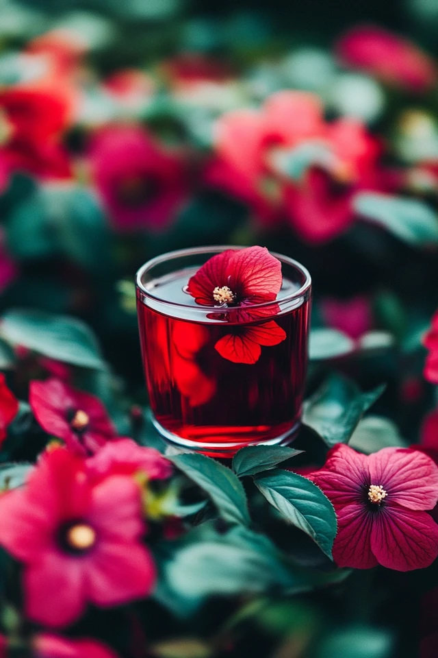 Rosehip & Hibiscus Tea for a Vitamin C Boost