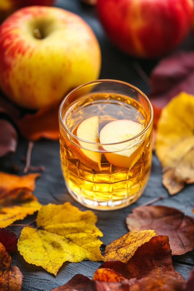 Autumn Apple Bourbon Fizz for Crisp Fall Nights