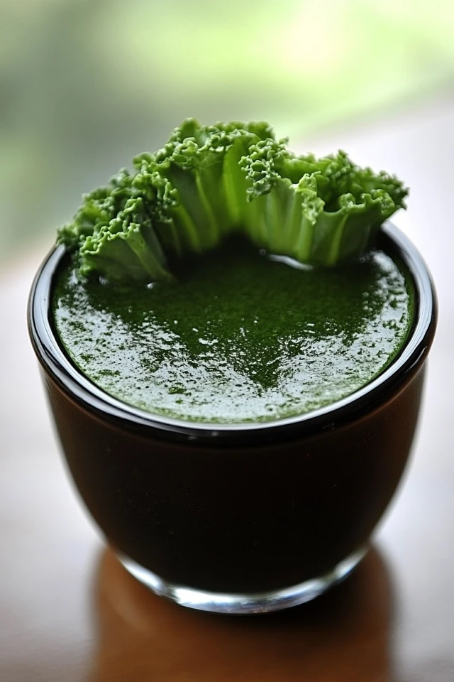 Green Juice with Kale, Apple, and Celery: A Detox Delight