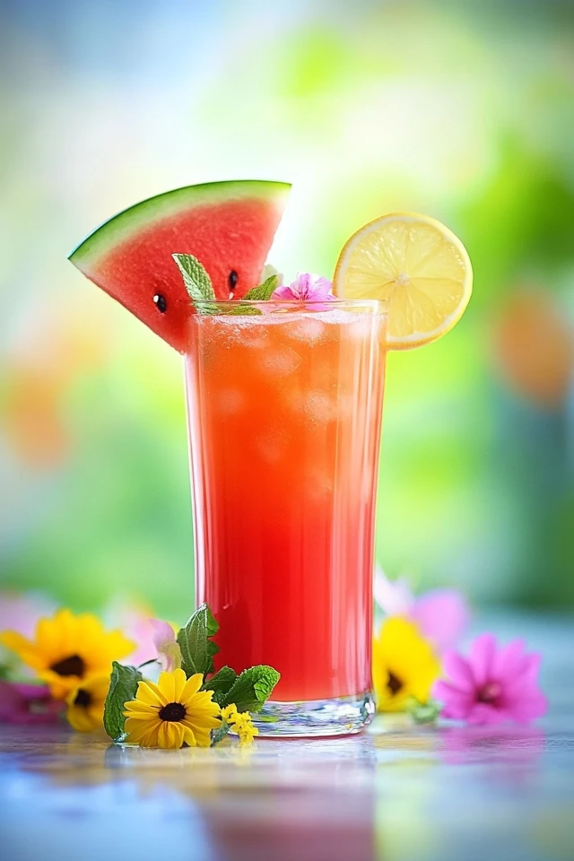 Watermelon Lemonade for a Refreshing Summer Cooler