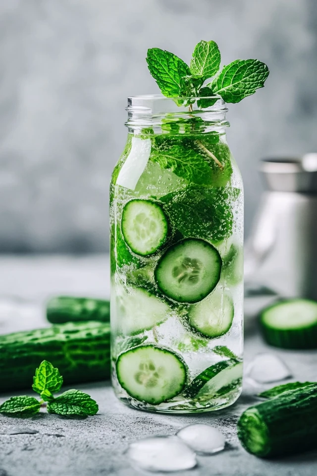 Cucumber Mint Infused Water for Refreshing Hydration