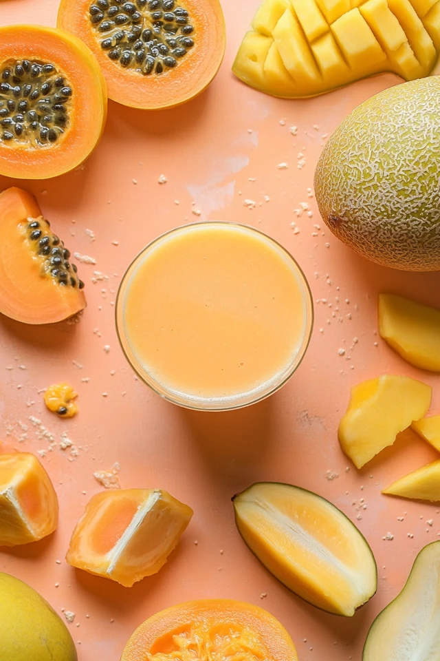 Tropical Mango Papaya Juice: A Smooth, Sunny Sipper