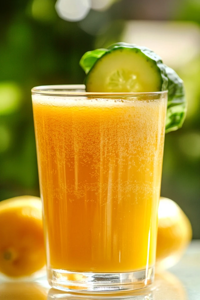 Lemon Cucumber Detox Juice: Cleansing and Refreshing