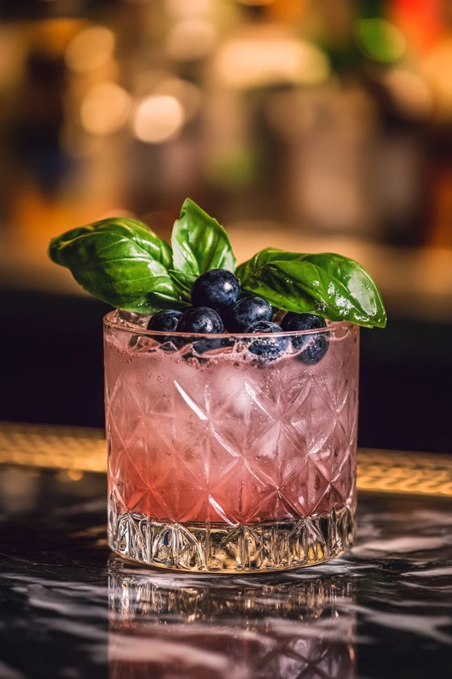 Blueberry Basil Gimlet: A Refreshing Berry-Fresh Cocktail