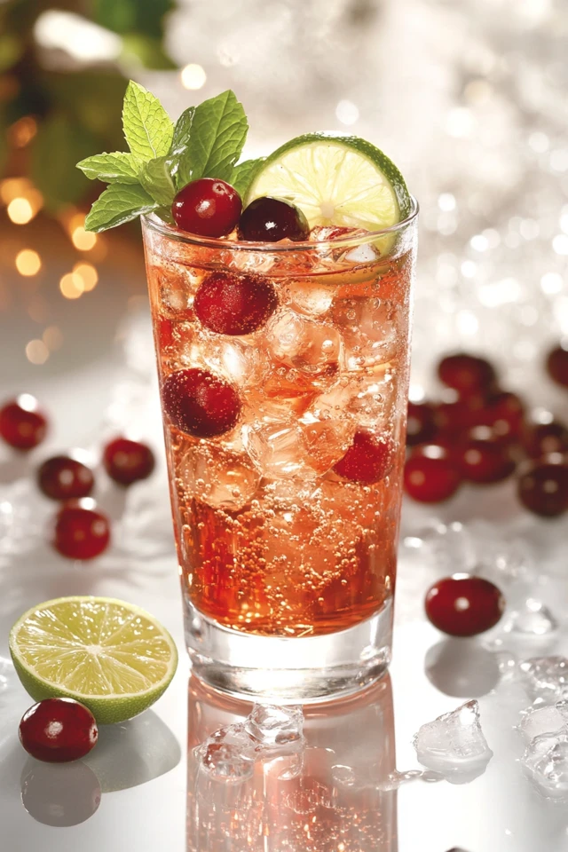 Cranberry Ginger Ale: A Festive Sparkling Holiday Drink