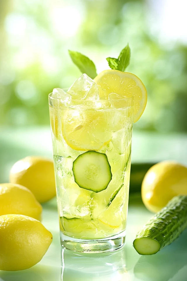 Lemon Cucumber Infused Water: Crisp, Refreshing, and Hydrating