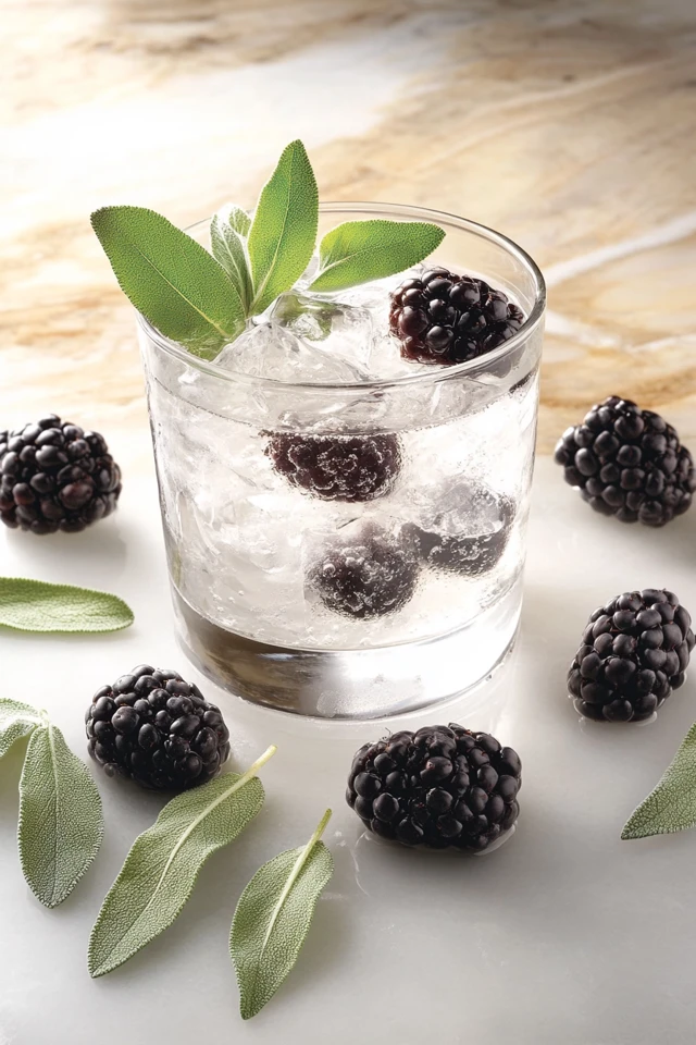 Blackberry Sage Infused Water: A Sweet, Herbal Blend