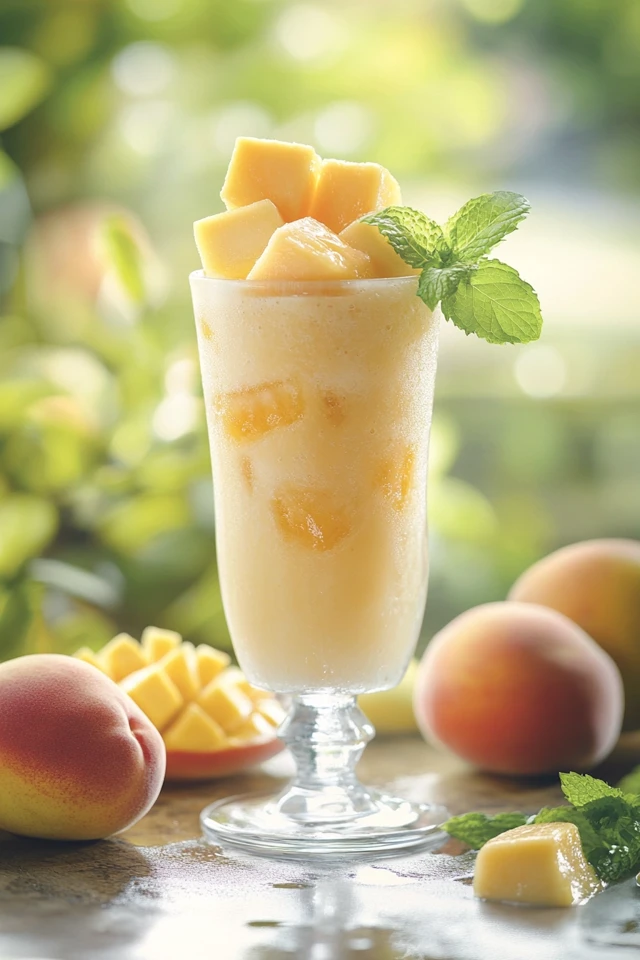 Peach Mango Smoothie: A Vibrant Vitamin-C Infusion