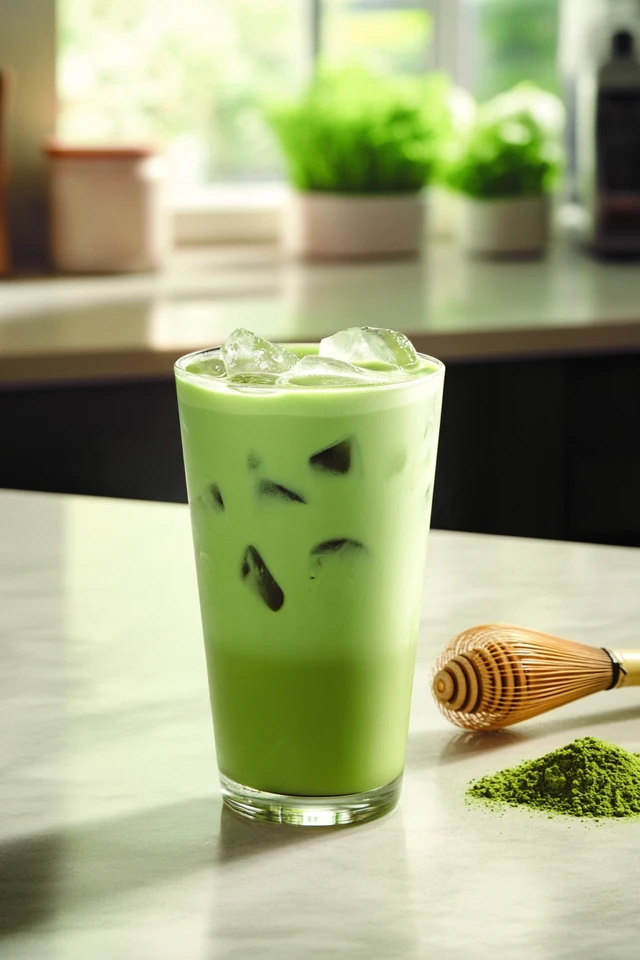 Iced Matcha Latte: A Refreshing Green Tea Coffee Fusion