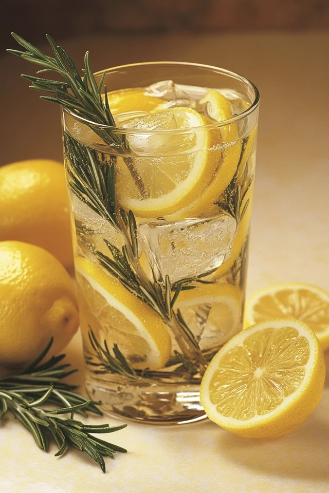 Lemon Rosemary Infused Water: Citrusy and Herbal Goodness