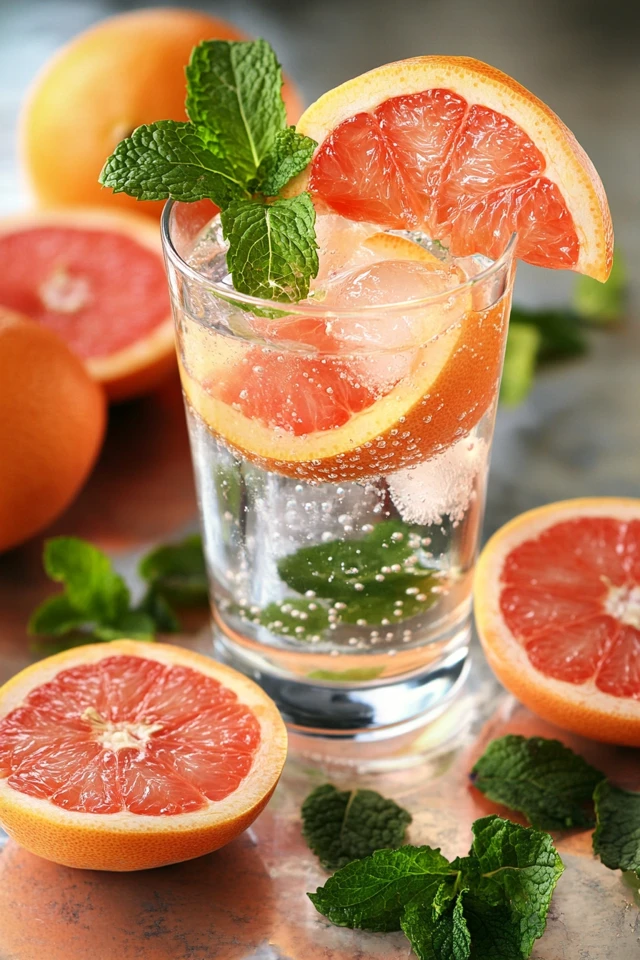 Grapefruit Mint Infused Water: Refreshing and Zesty