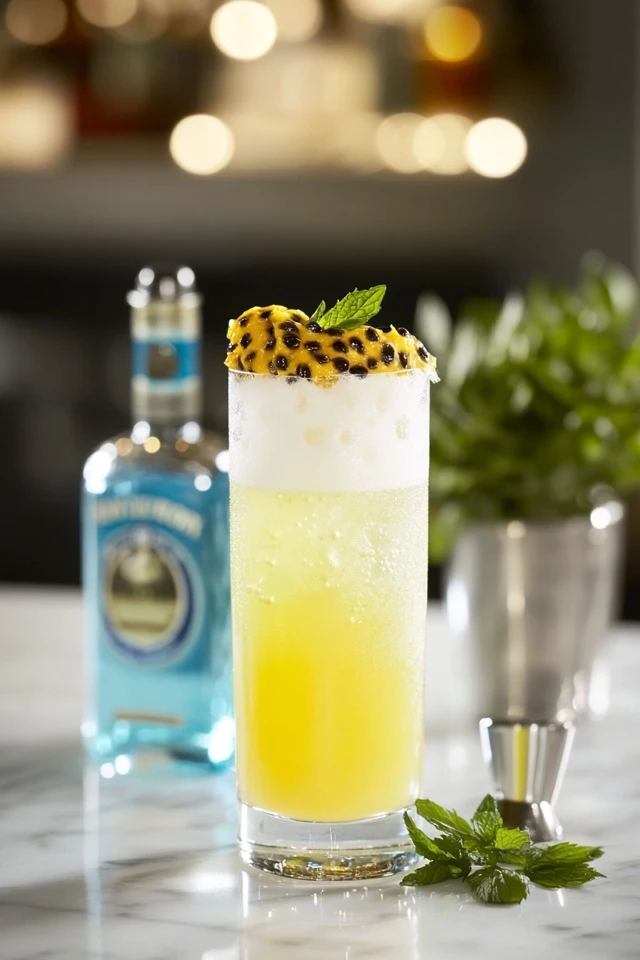 Passionfruit Gin Fizz: A Vibrant and Exotic Delight