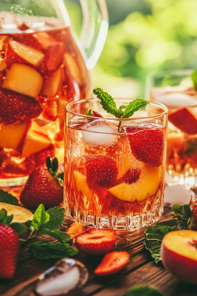 Strawberry Peach Sangria: A Fruity Crowd-Pleaser