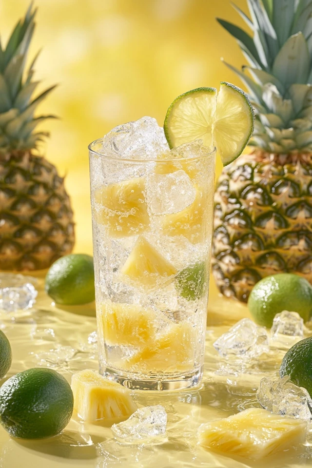 Pineapple Lime Infused Water: Tropical, Zesty, and Sweet