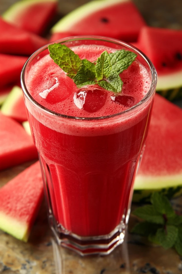 Refreshing Watermelon Mint Juice: A Sweet and Cooling Drink