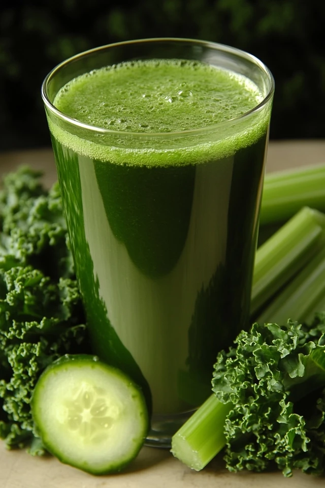 Green Goddess Juice: Kale, Celery, and Cucumber Perfection