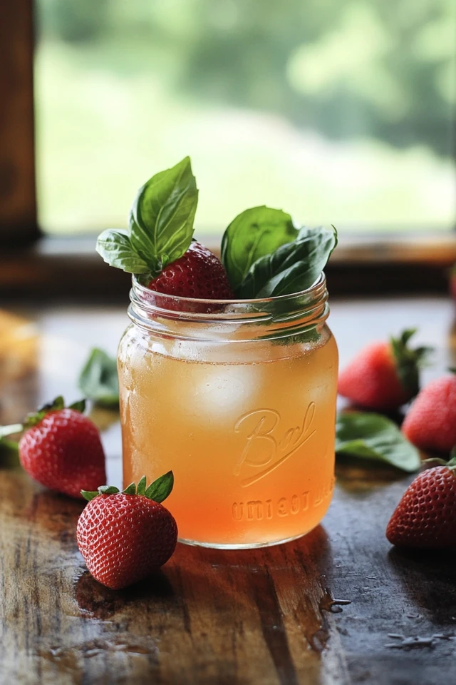 Strawberry Basil Infused Water: Sweet, Herbal, and Refreshing