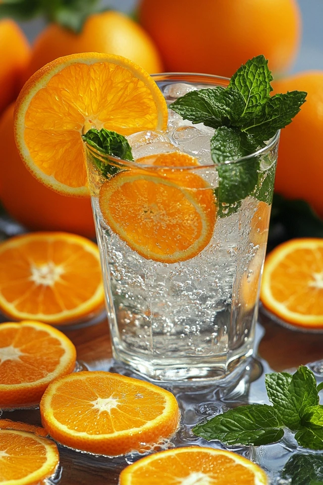 Orange Mint Infused Water: A Sweet, Herbal, Citrus Twist