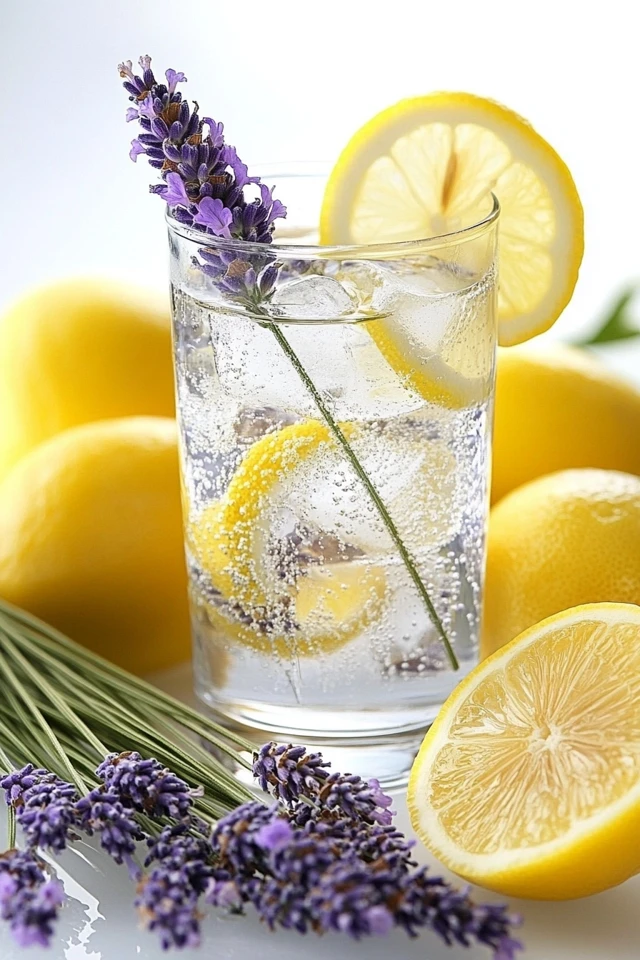 Lavender Lemon Infused Water: Floral and Citrusy Freshness