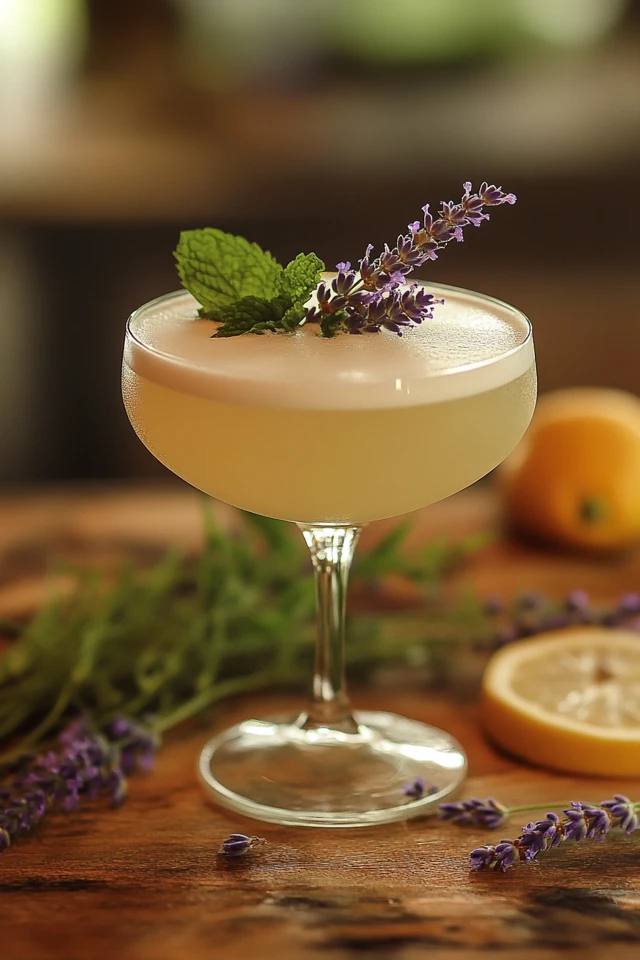 Lavender Lemon Gin Cooler: A Floral Refreshment