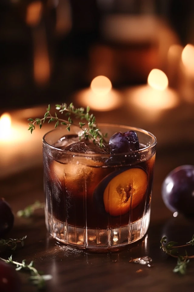 Plum and Thyme Whiskey Sour: A Sophisticated Sip