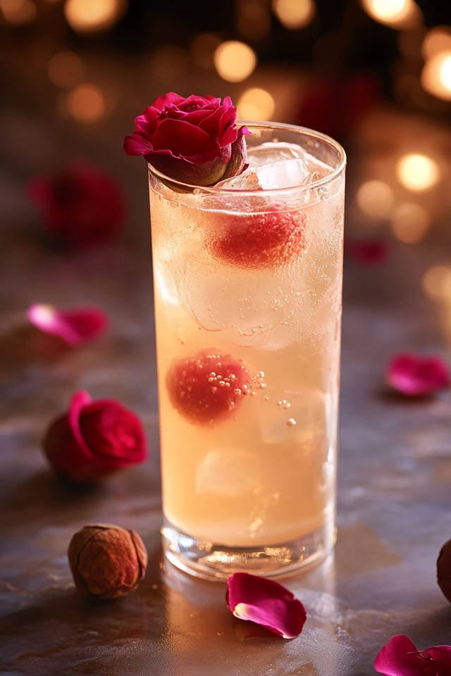 Lychee Rose Cooler: Exotic and Refreshing