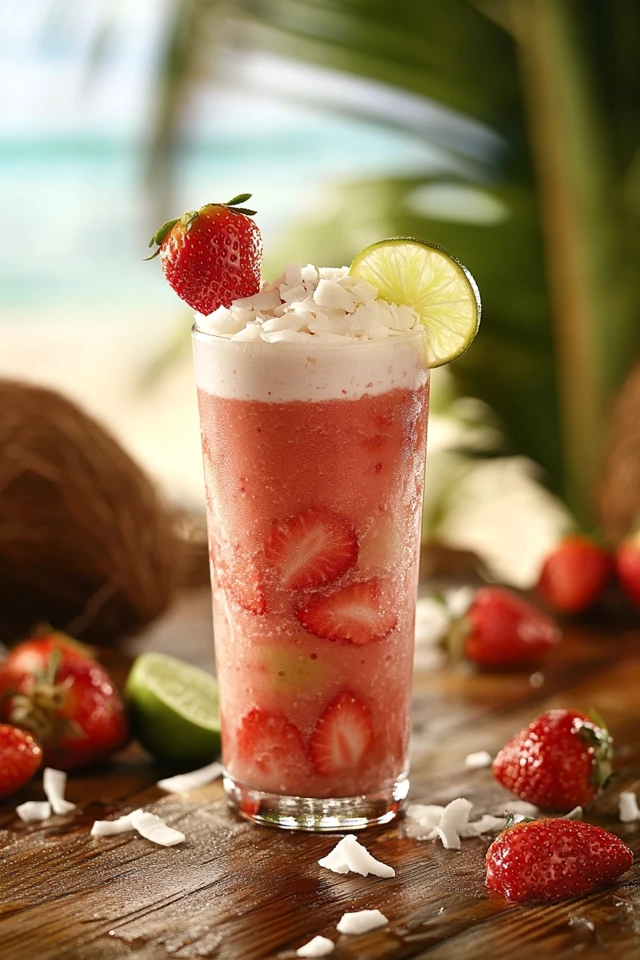 Strawberry Coconut Smoothie: A Sweet Tropical Fusion