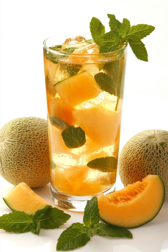 Cantaloupe Mint Infused Water: Sweet, Tropical Hydration