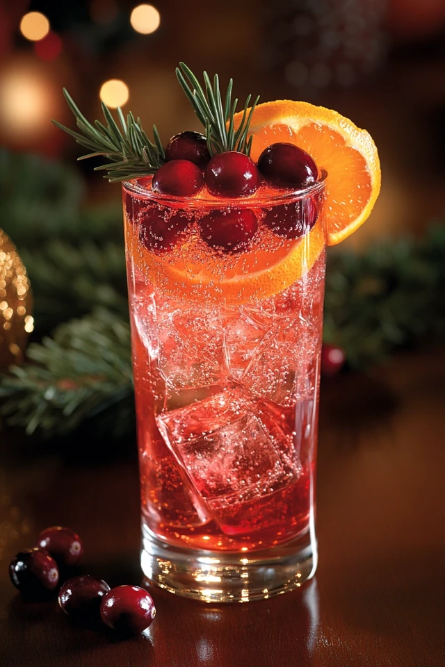 Cranberry Orange Sparkler: A Festive Holiday Fizz