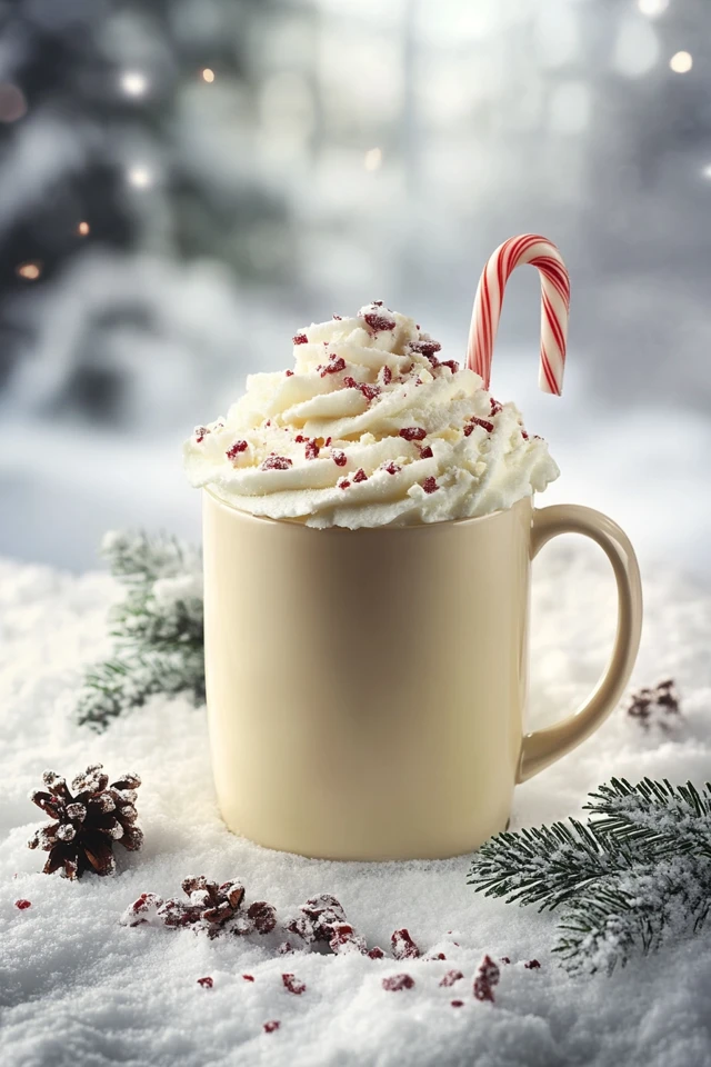 Peppermint White Hot Chocolate: A Minty, Creamy Delight