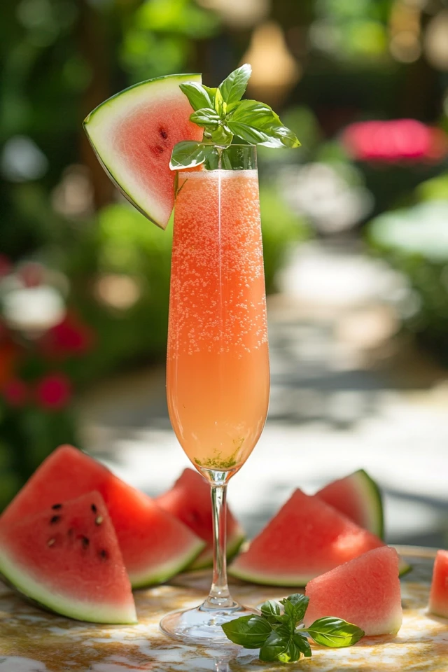 Watermelon Basil Spritzer: A Summer Favorite