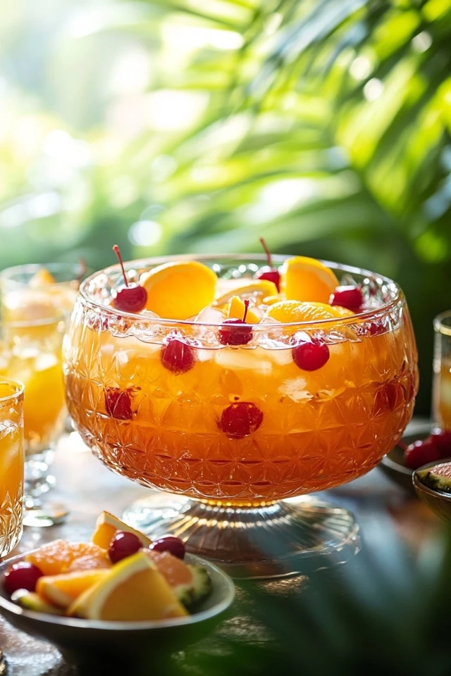 Classic Rum Punch: A Fruity and Sweet Party Punch