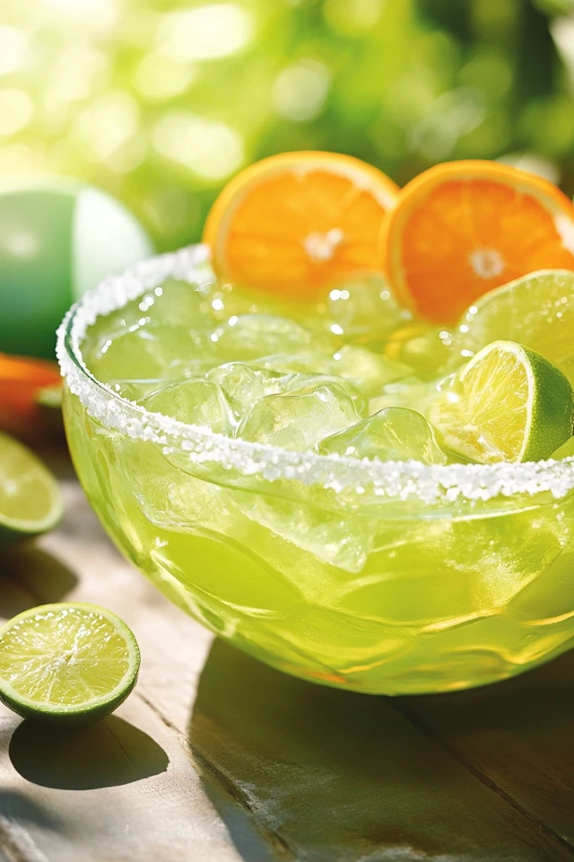 Margarita Punch: A Citrusy and Refreshing Tequila Drink