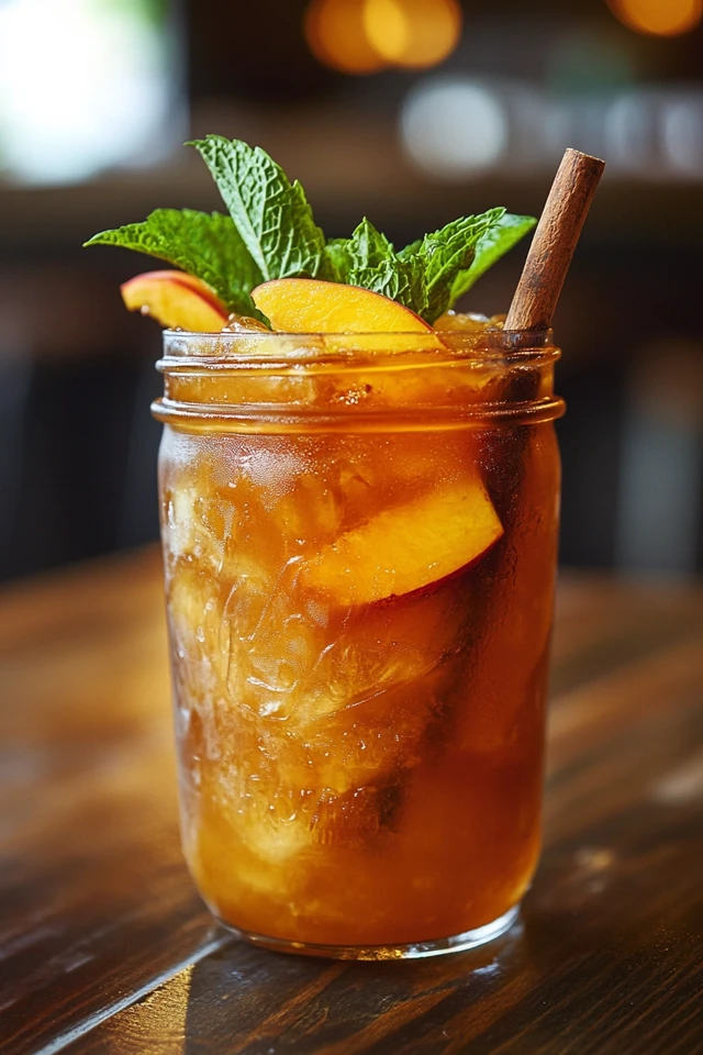 Peach Bourbon Punch: A Fruity, Spicy Whiskey Drink