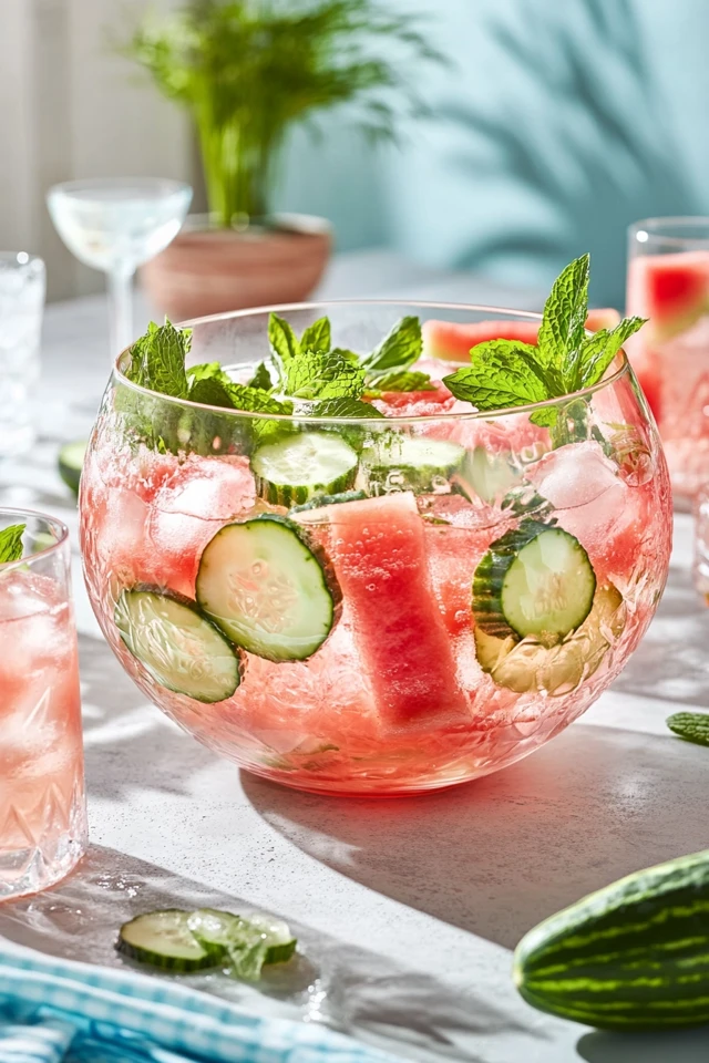 Watermelon Vodka Punch: A Sweet, Fruity, and Refreshing Drink