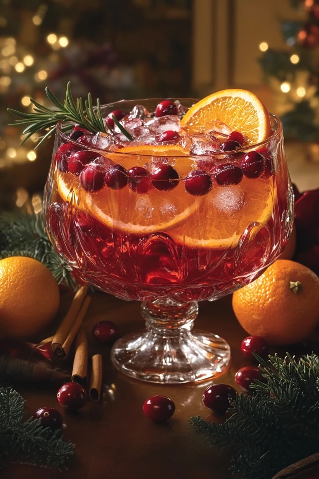 Sparkling Cranberry Orange Punch: A Holiday Crowd-Pleaser