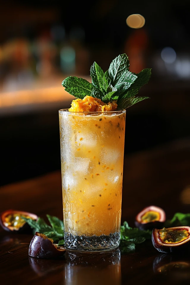 Passionfruit Mint Cooler: A Vibrant Tropical Treat