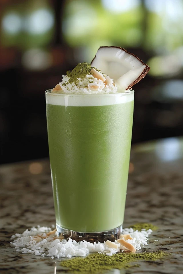 Coconut Matcha Protein Shake: A Tropical Green Energy Boost