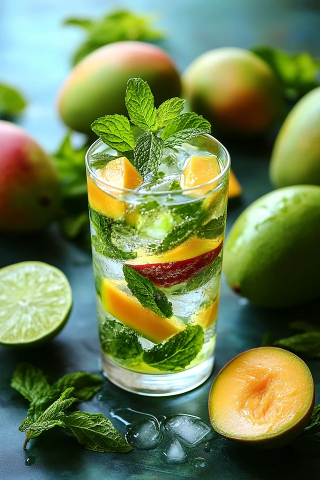 Mango Mint Infused Water: A Tropical, Sweet Twist