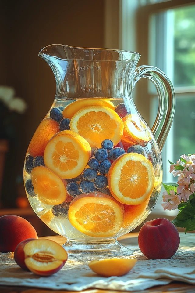 Peach Sangria Punch: A Fruity Wine Punch for Parties