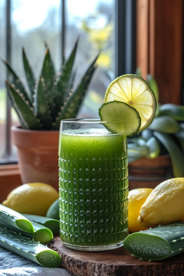 Lemon Lime Aloe Juice: Refreshing and Hydrating