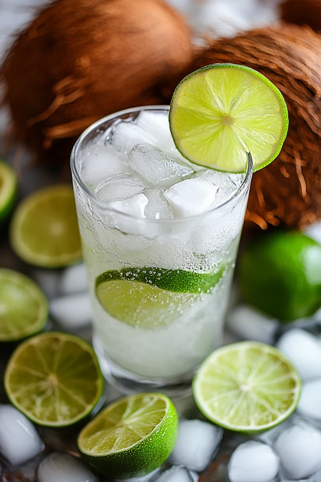 Coconut Lime Infused Water: A Tropical, Refreshing Treat