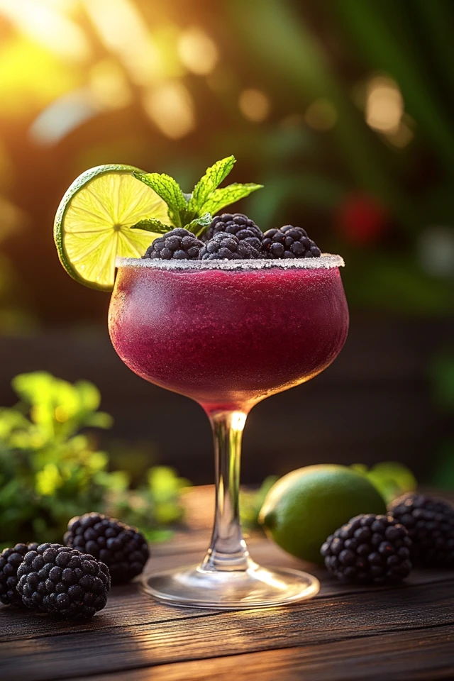 Frozen Blackberry Margarita: A Berry Delight