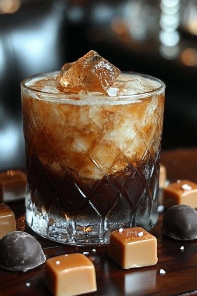 Salted Caramel White Russian: A Sweet Dessert Drink