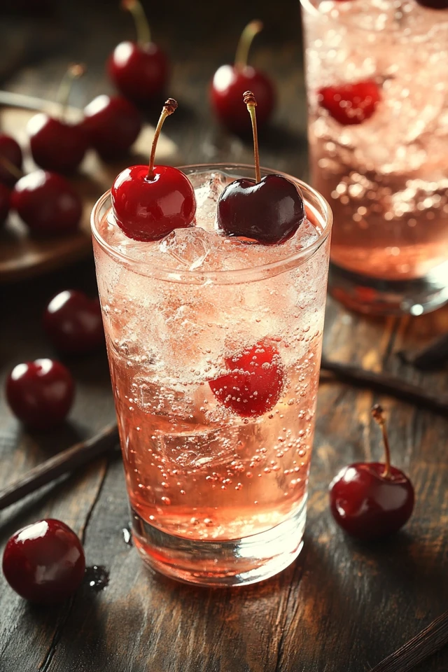 Cherry Vanilla Sparkler: Sweet and Effervescent