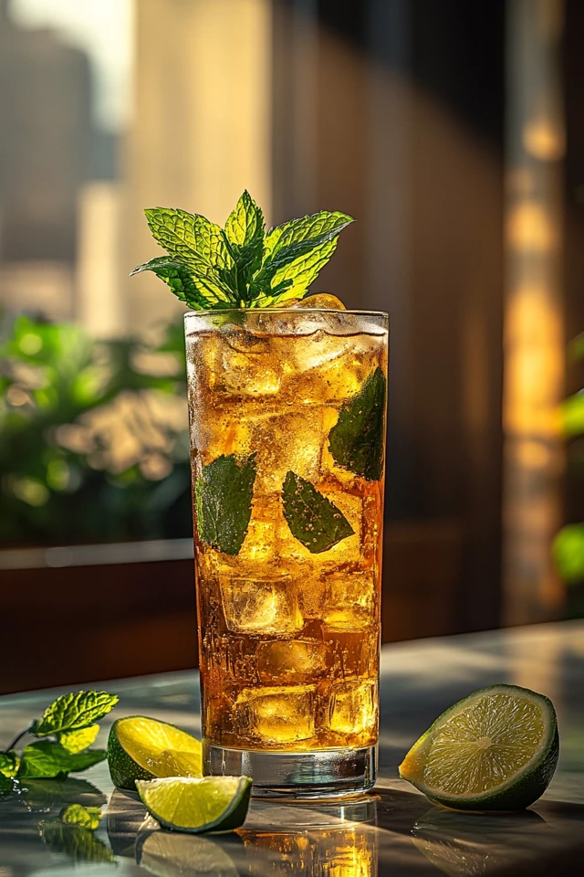 Iced Green Tea Mojito: Refreshingly Herbal