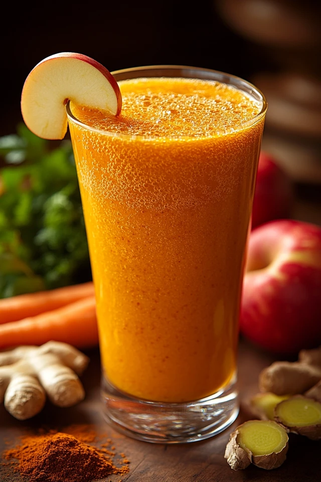 Carrot Apple Ginger Juice: Sweet, Spicy, and Nutritious