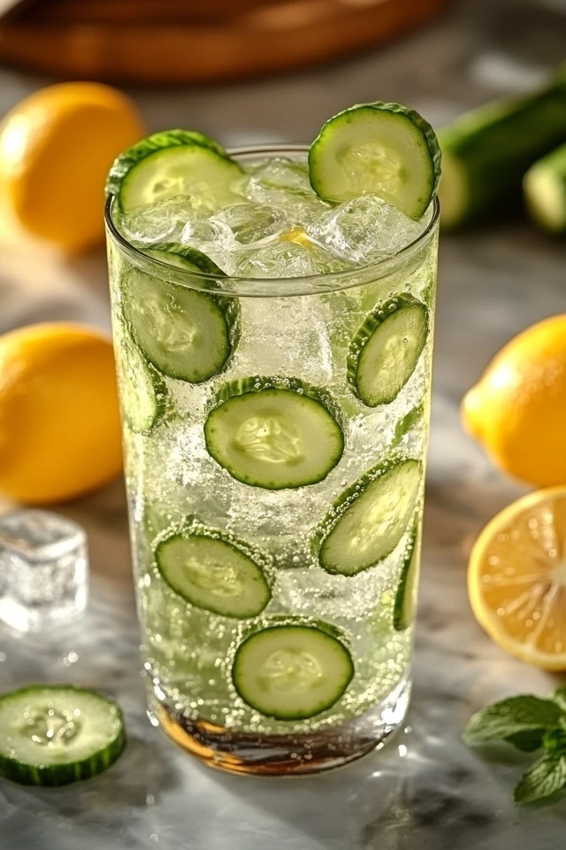 Cucumber Lemon Infused Water: Crisp and Hydrating